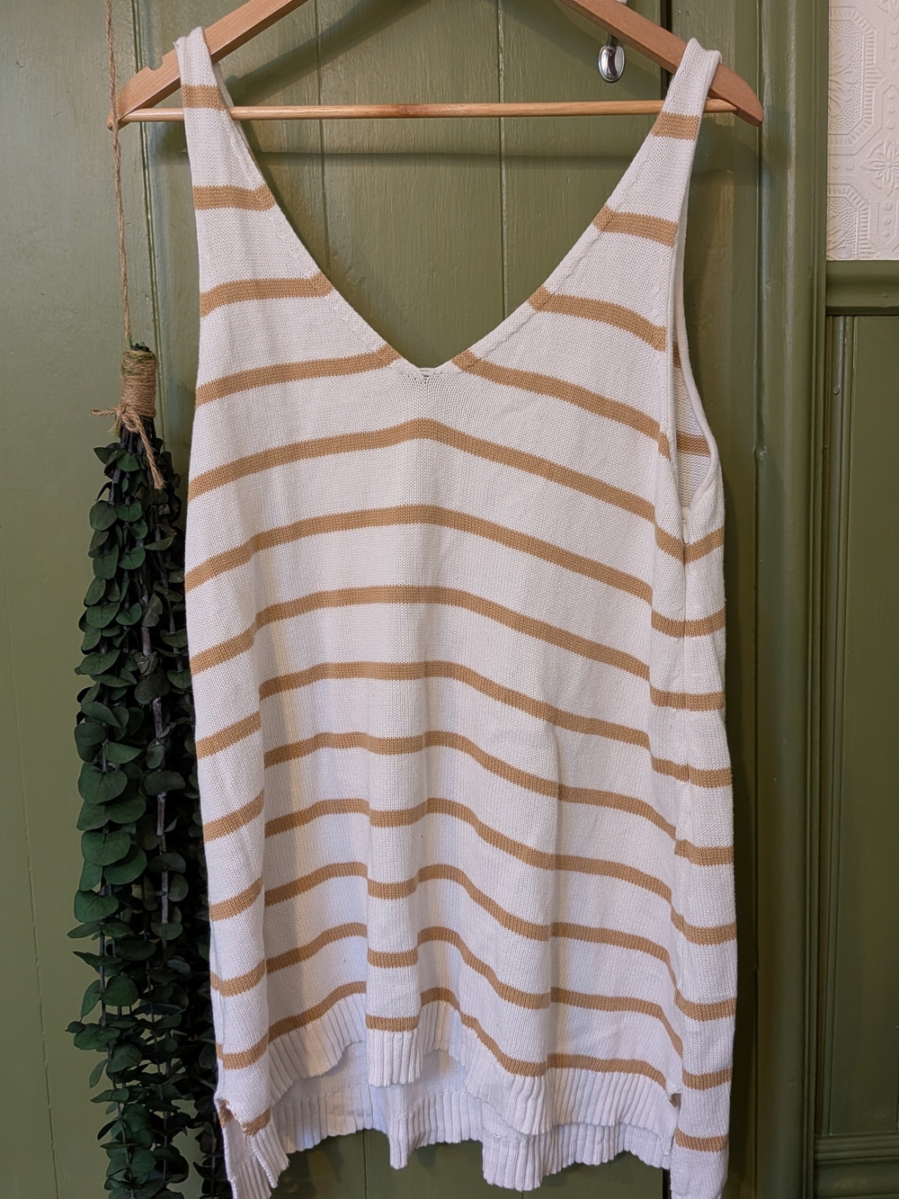 Legoe Heritage Striped Knit Tank Top